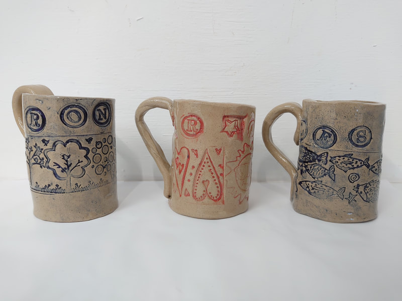 clay mugs with handles handmade