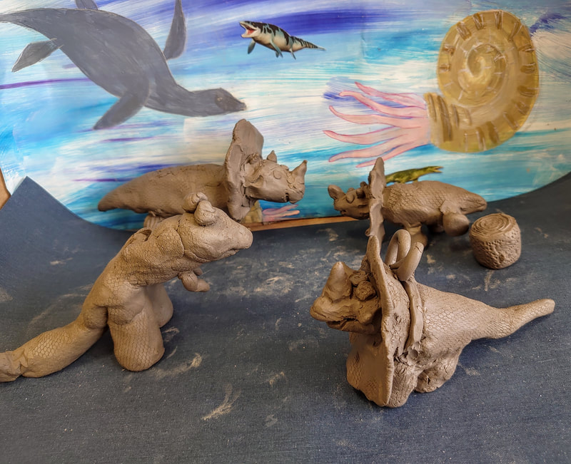 dinosaur themed clay workshops 