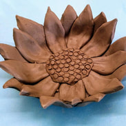 clay sunflower 