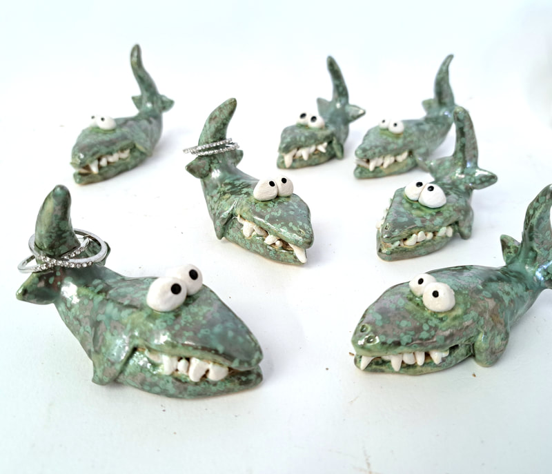 Jurassic inspired Pliosaur ceramic made by creative clay for all