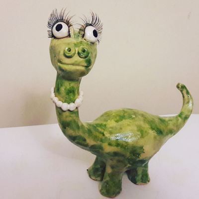 Dinosaur clay piece by Creative Clay For All