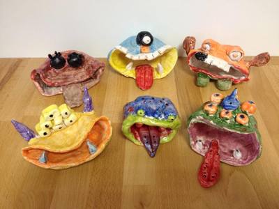monster design clay classes for children